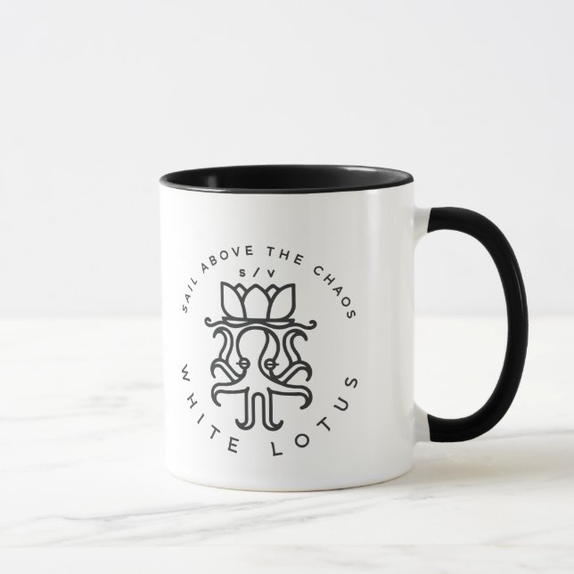 Caneca Navegando Lotus branco (Direita)