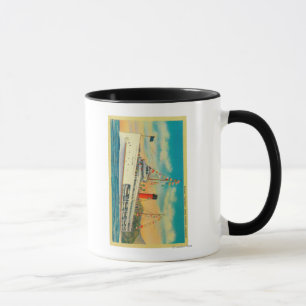 Caneca Navio a vapor "Catalina" na ilha de Catalina do
