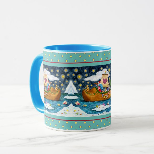 CANECA NAVIO CALÇADO NEERLANDÊS, ICEBERGS, BALEIA, URSO (Frente Esquerda)