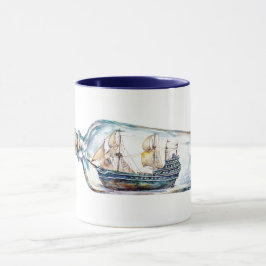 Caneca Navio numa Garrafa