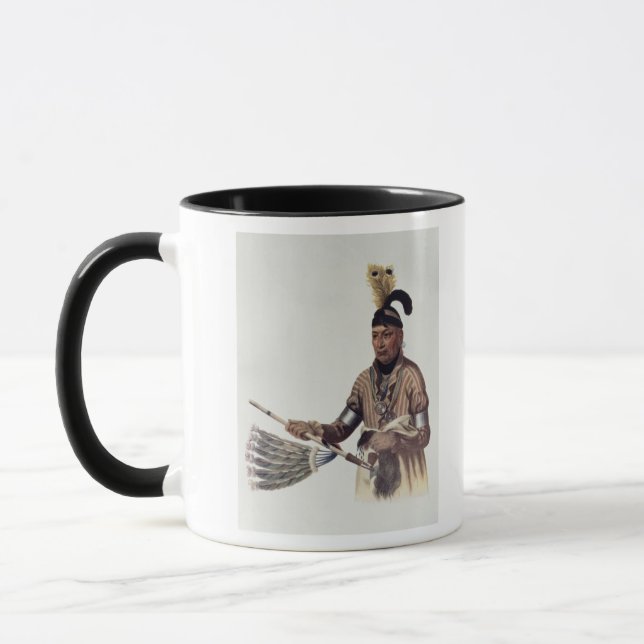 Caneca Naw-Kaw ou "madeira", um chefe do Winnebago (Esquerda)