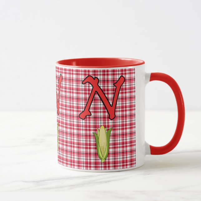 Caneca Nebraska Red 15 oz Ringer Mug (Direita)