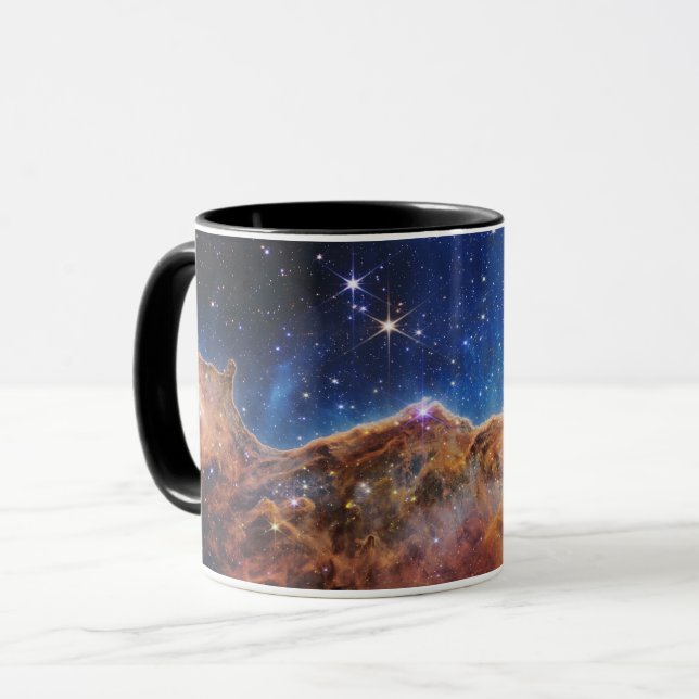 Caneca Nebulosa de Carina Azul/Laranja | JWST (Frente Esquerda)