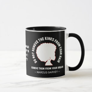 Caneca NEGRO HAIR Inspirational Marcus Garvey Cote