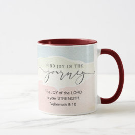 Caneca Nehemiah 8:10 Alegria do Senhor é sua Força
