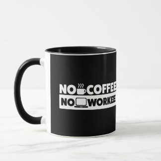 CANECA NENHUM CAFÉ. NENHUM WORKEE