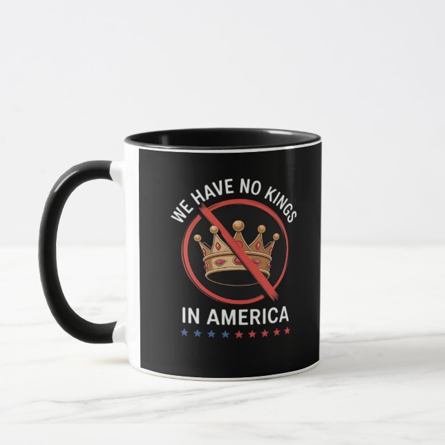 Caneca Nenhum Rei na América Clássico Retro (Esquerda)