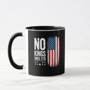 Caneca Nenhum Rei na América Desde 1776 Espírito de Liber
