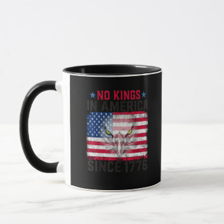 Caneca Nenhum Rei na América Desde 1776 Liberdade Criativ