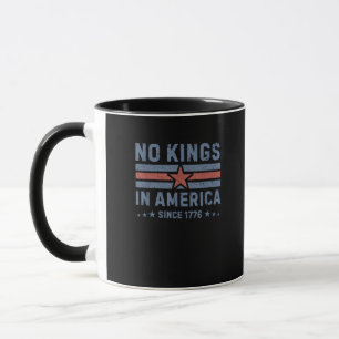 Caneca Nenhum Rei na América desde 1776 Vintage