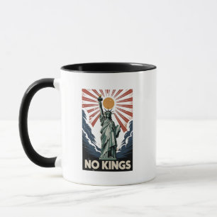 Caneca Nenhum Rei na América Liberdade Status EUA Democra