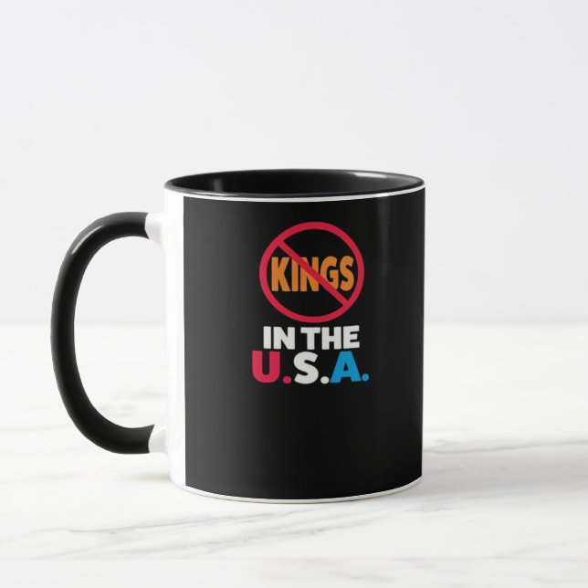 Caneca Nenhum Rei Nos EUA (Esquerda)