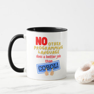Caneca Nenhuma Linguagem de Programação Melhor que Cobol