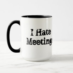 Caneca Nenhuma Reunião Personalizada Engraçada Humor Mu