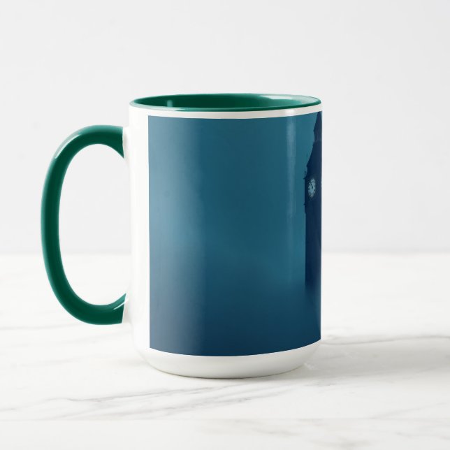 Caneca Neo Deco Londres Big Ben Noite Nebulosa (Esquerda)