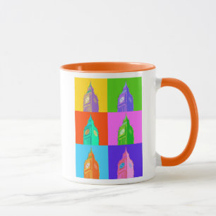 Caneca Néon Big Ben do pop art