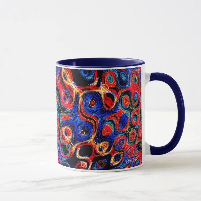 Caneca Neon Psychedelic Ripples (Direita)