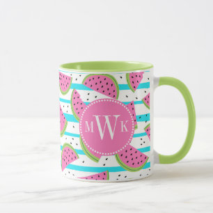 Caneca Neon Watermelon em Stripes Padrão