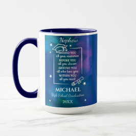 Caneca Nephew High School Graduation Name Year