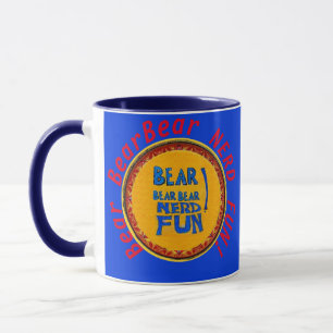 Caneca NERD BearBearBear DIVERTIDO! Azul Coffeemug