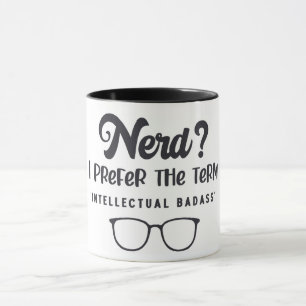 Caneca Nerd/Crachá Intelectual