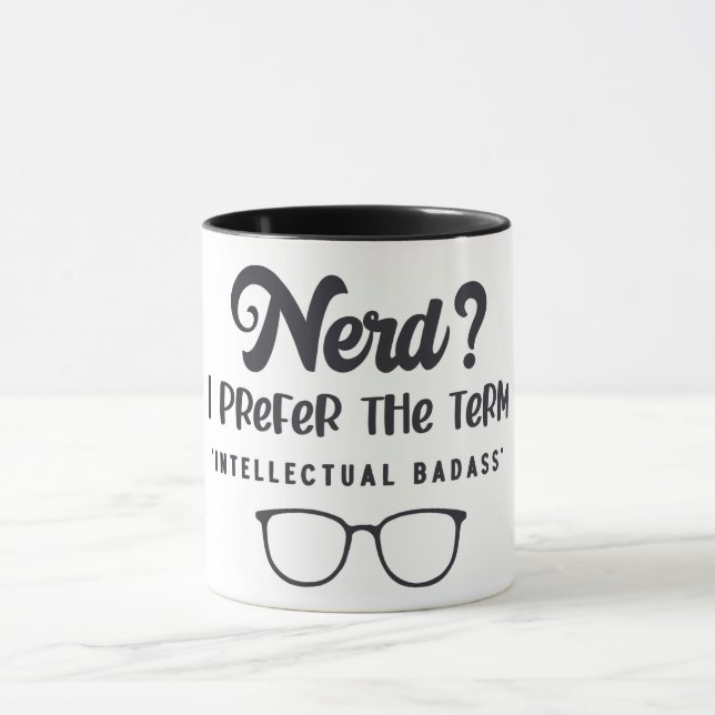 Caneca Nerd/Crachá Intelectual (Centro)