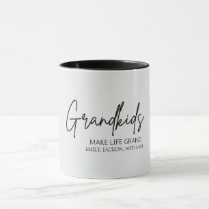 Caneca Netos de chic mínimos tornam a vida grande