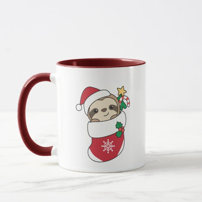 Caneca Neve de Natal Lenta Animais de inverno (Esquerda)