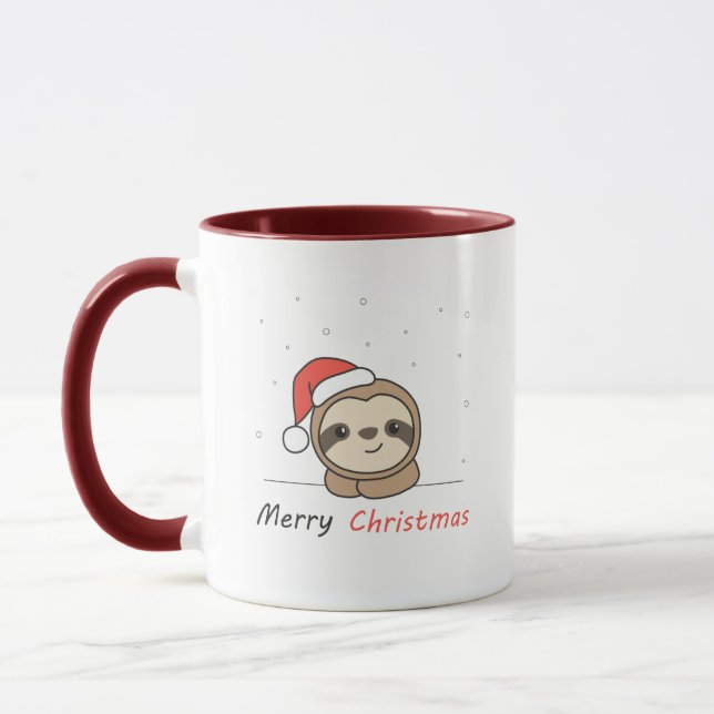 Caneca Neve de Natal Lenta Animais de inverno (Esquerda)