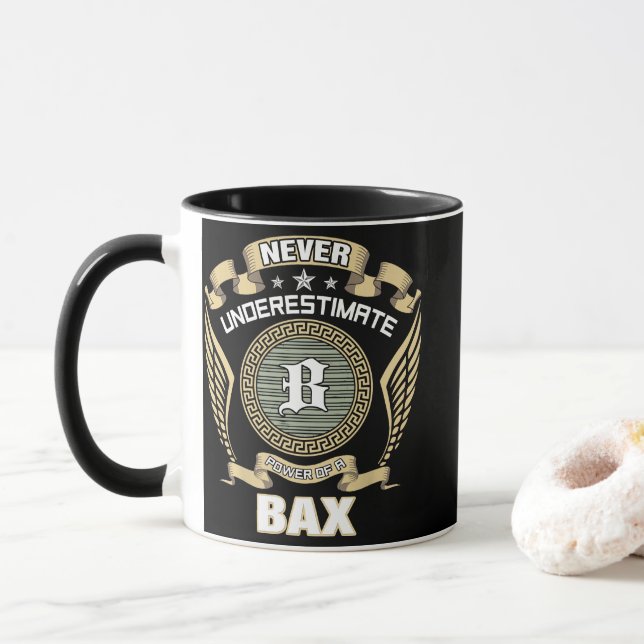 CANECA NEVER_UNDERESTIMATE_POWER_OF_A_BAX (Com Donut)