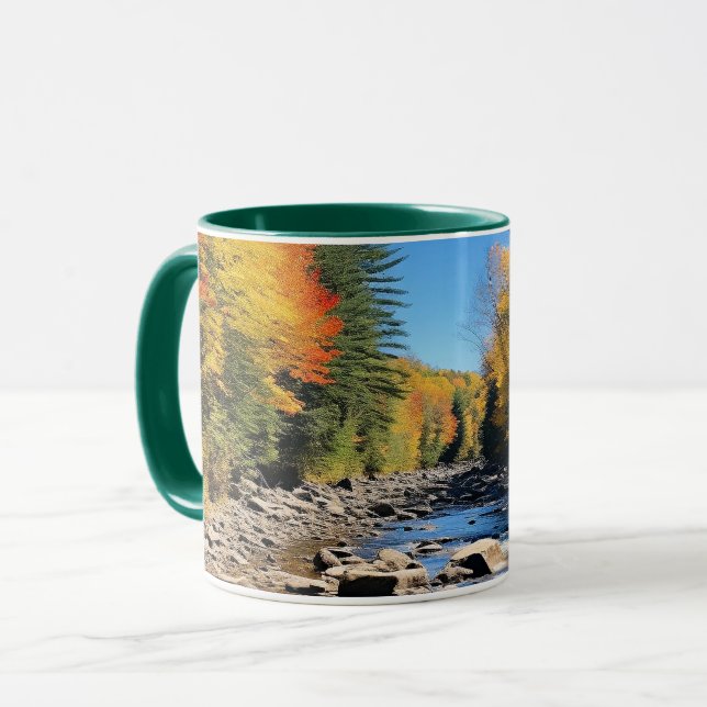 Caneca New England Colorful Landscape, Autumn, (Frente Esquerda)
