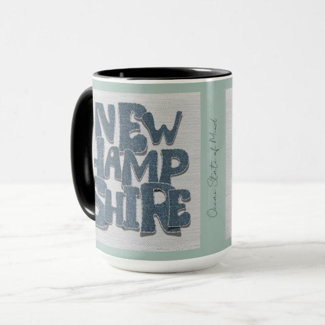 Caneca New Hampshire Denim Mug | Granite State Coastal (Frente Esquerda)
