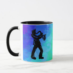 Caneca New York Boogie Nights Saxofone Rainbow
