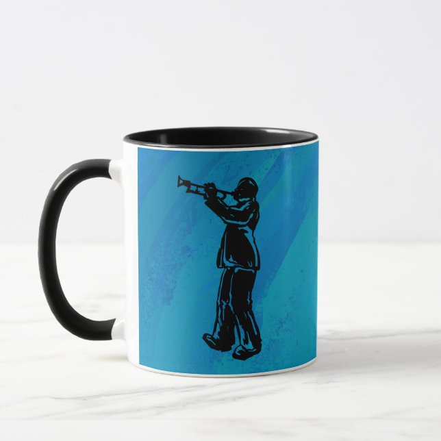 Caneca New York Boogie Nights Trumpet Blue (Esquerda)