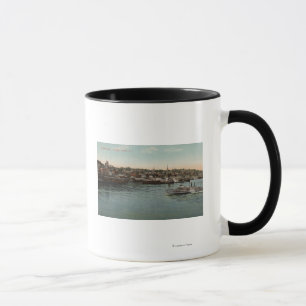 Caneca Newburgh, NY - opinião do beira-rio do Rio Hudson