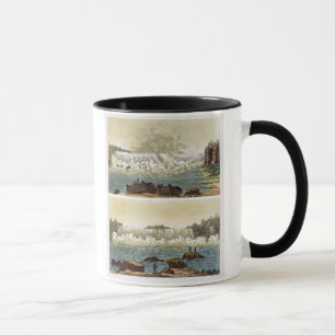 Caneca Niagara Falls, 1818 (gravura da cor)
