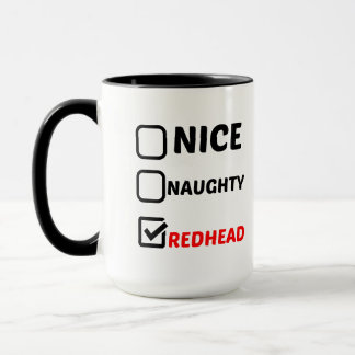 CANECA NICE NAUGHTY REDHEAD
