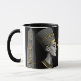 Caneca Nile Majestade Mug - Taça Cerâmica de Estilo Egípc