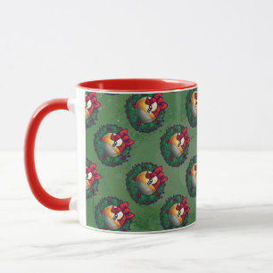 Caneca Nine Ball in Wreath on Green