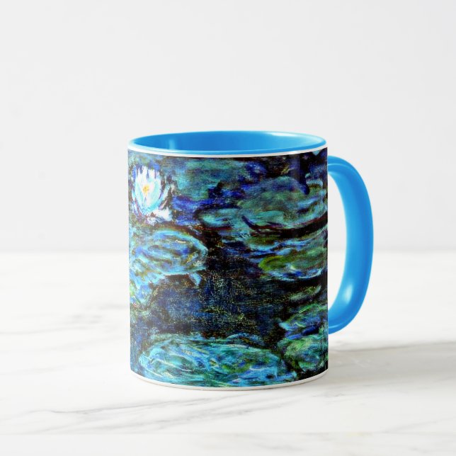 Caneca Ninféias Azuis de Monet (Frente Esquerda)
