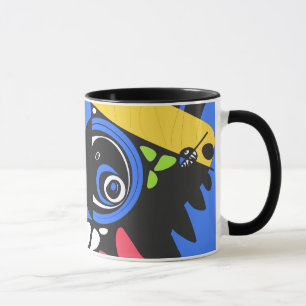 Caneca Ninho de Pássaro - Preto Azul