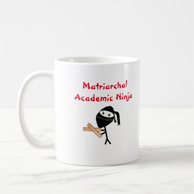 Caneca Ninja académico da mamã de Homeschool (Esquerda)