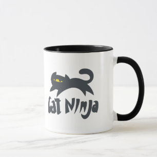 Caneca Ninja Cat. - Escolher cor de fundo
