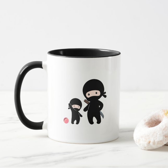 Caneca Ninja Padre e Kid (Com Donut)