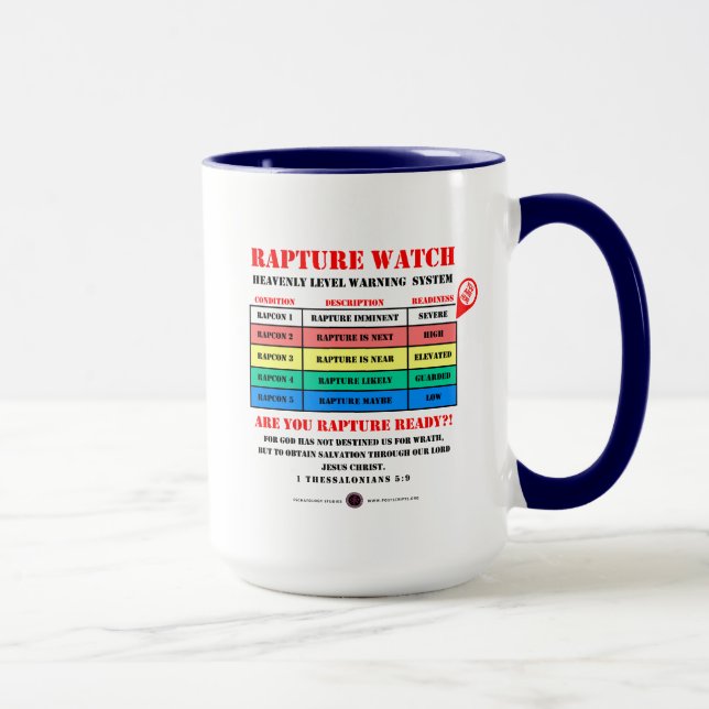 Caneca Níveis de Alerta de Êxtase (Direita)