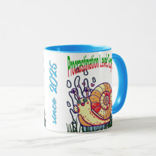 Caneca Nível de Procrastinação: Especialista - Coffee Mug