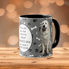 Caneca No 8º dia Deus Criou os cães em Pirenéus Excelente