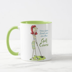 Caneca No campo de golfe