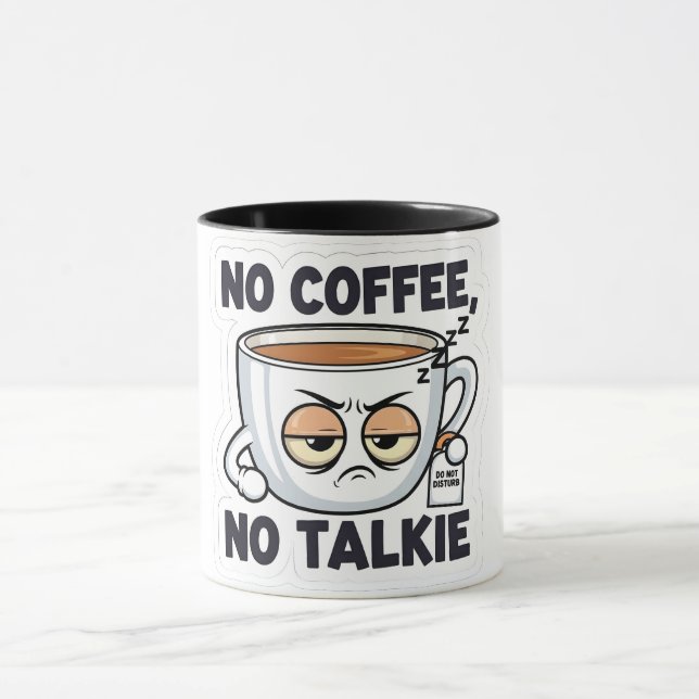 Caneca No Coffee, No Talkie (Centro)