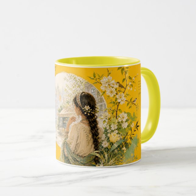 Caneca No jardim, o humor de hoje. (Frente Esquerda)